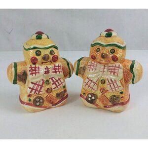 Home Trends Happy Gingerbread Men 3.75" Salt & Pepper Shakers